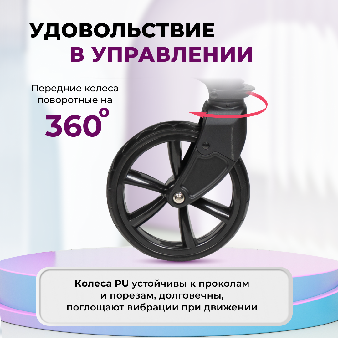 Коляска трансформер Aimile Original New Black - фото 9