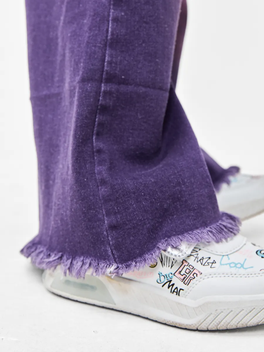 Джинсы RuStyle ДД-джинD6735-фиол - фото 11