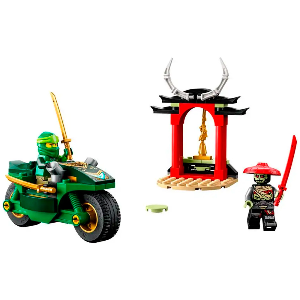 Конструктор LEGO NINJAGO Уличный мотоцикл ниндзя Ллойда 64 дет. - фото 9