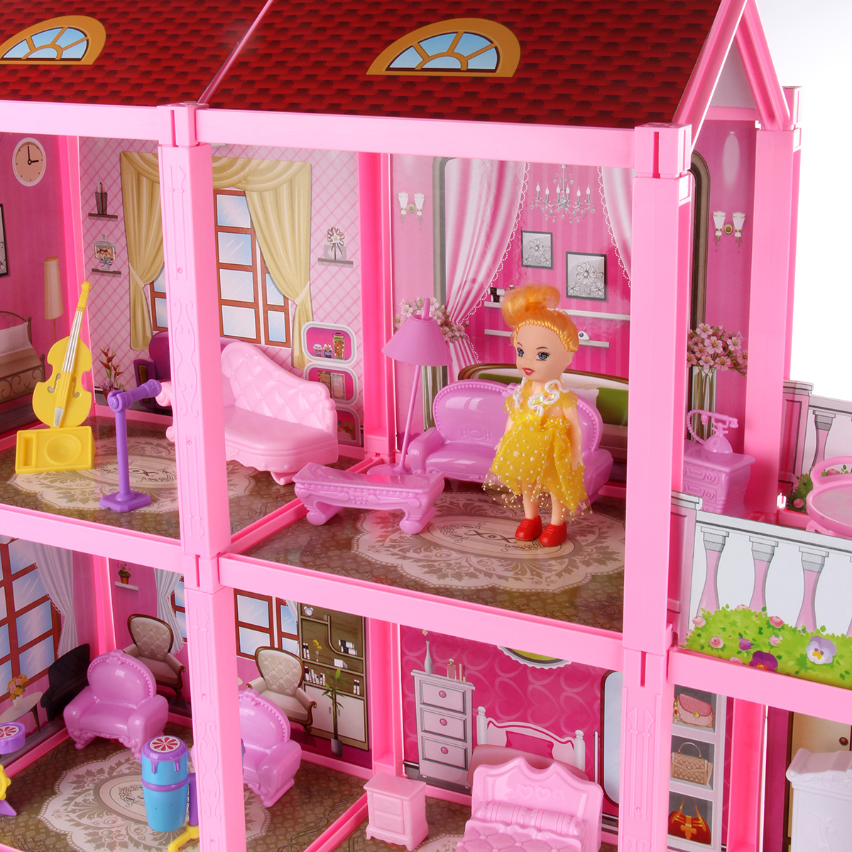 Домик для кукол Veld Co с мебелью 109345 - фото 6