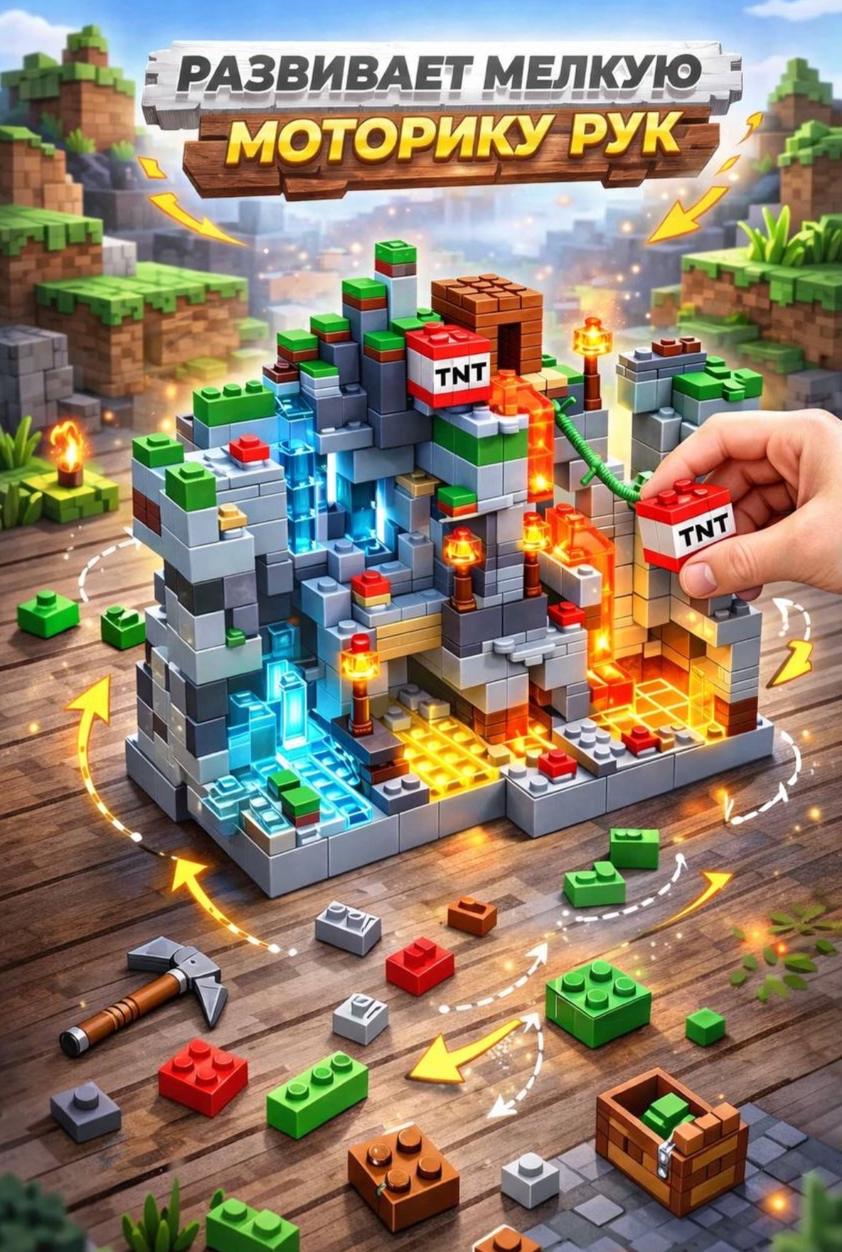 Конструктор BalaToys Битва с драконом 858 дет. - фото 2