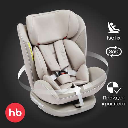 Автокресло Happy Baby Unix Isofix 0+/1/2/3 (0-36 кг) бежевый