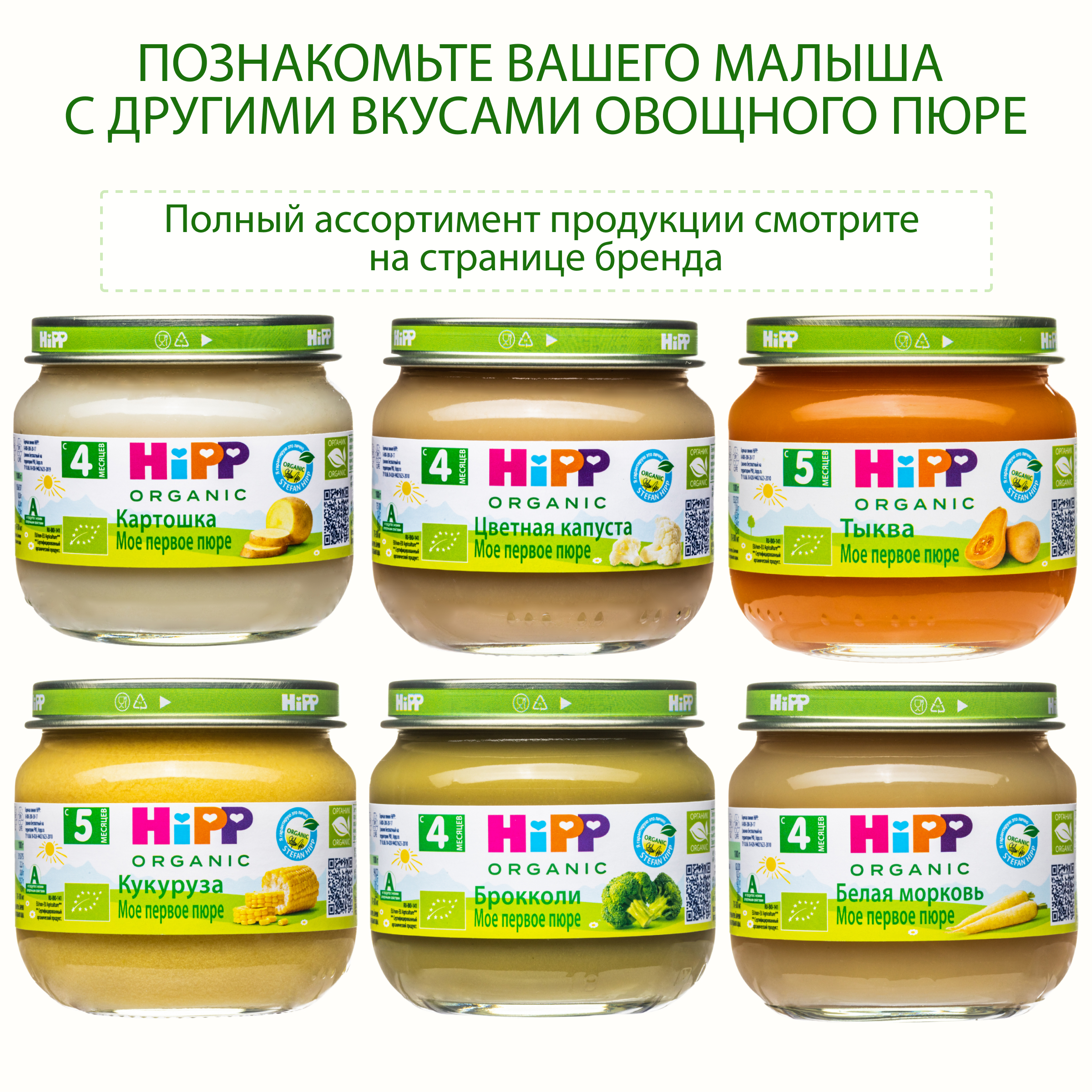 Пюре Hipp Морковь с 5 мес 80 г - фото 6