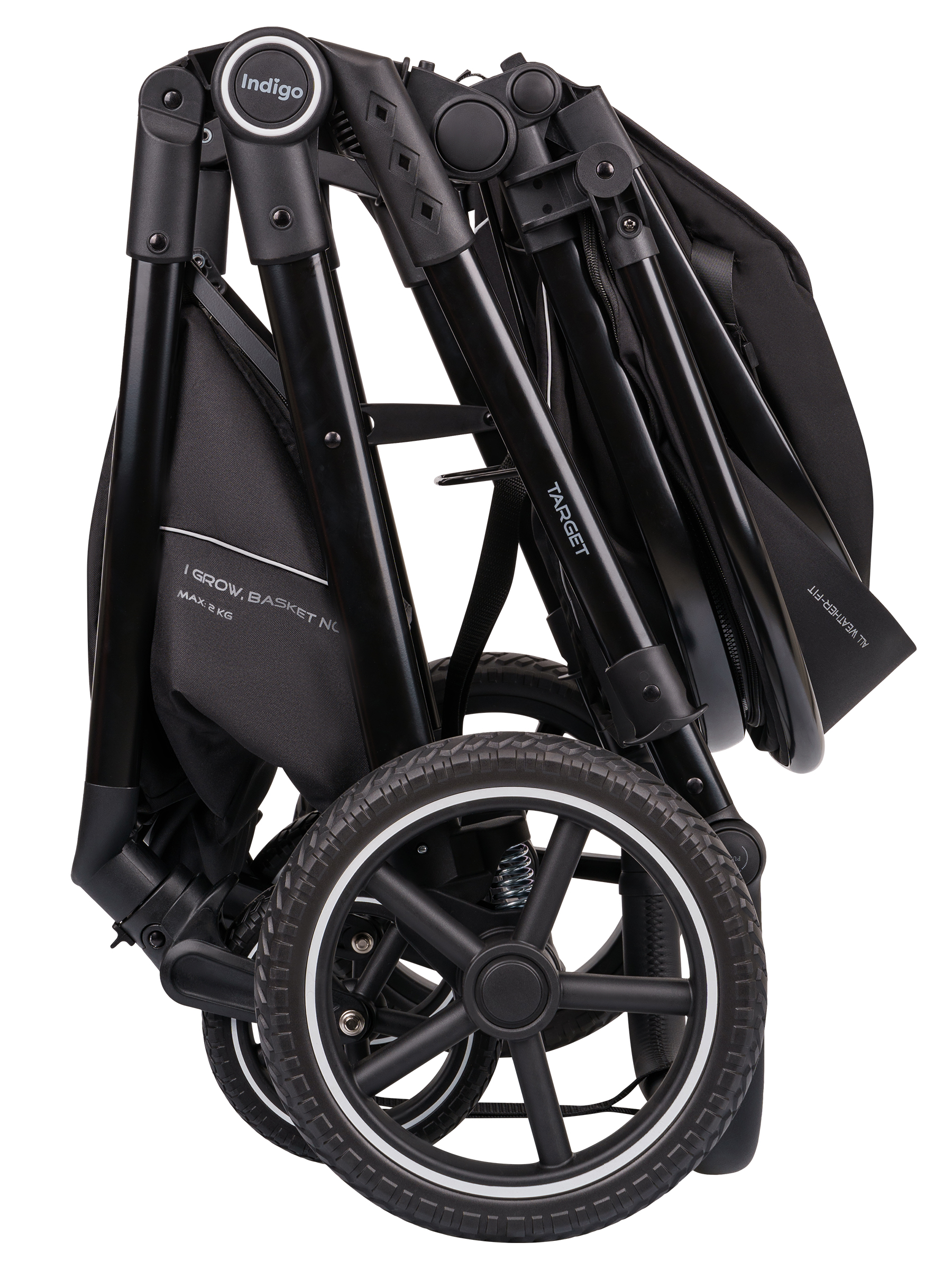 Коляска трансформер Indigo Target 3в1 темно-бежевый - фото 41