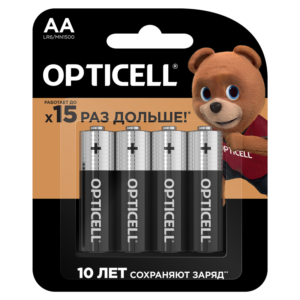 Батарейки AA OPTICELL Basic 4шт пальчиковые - фото 1