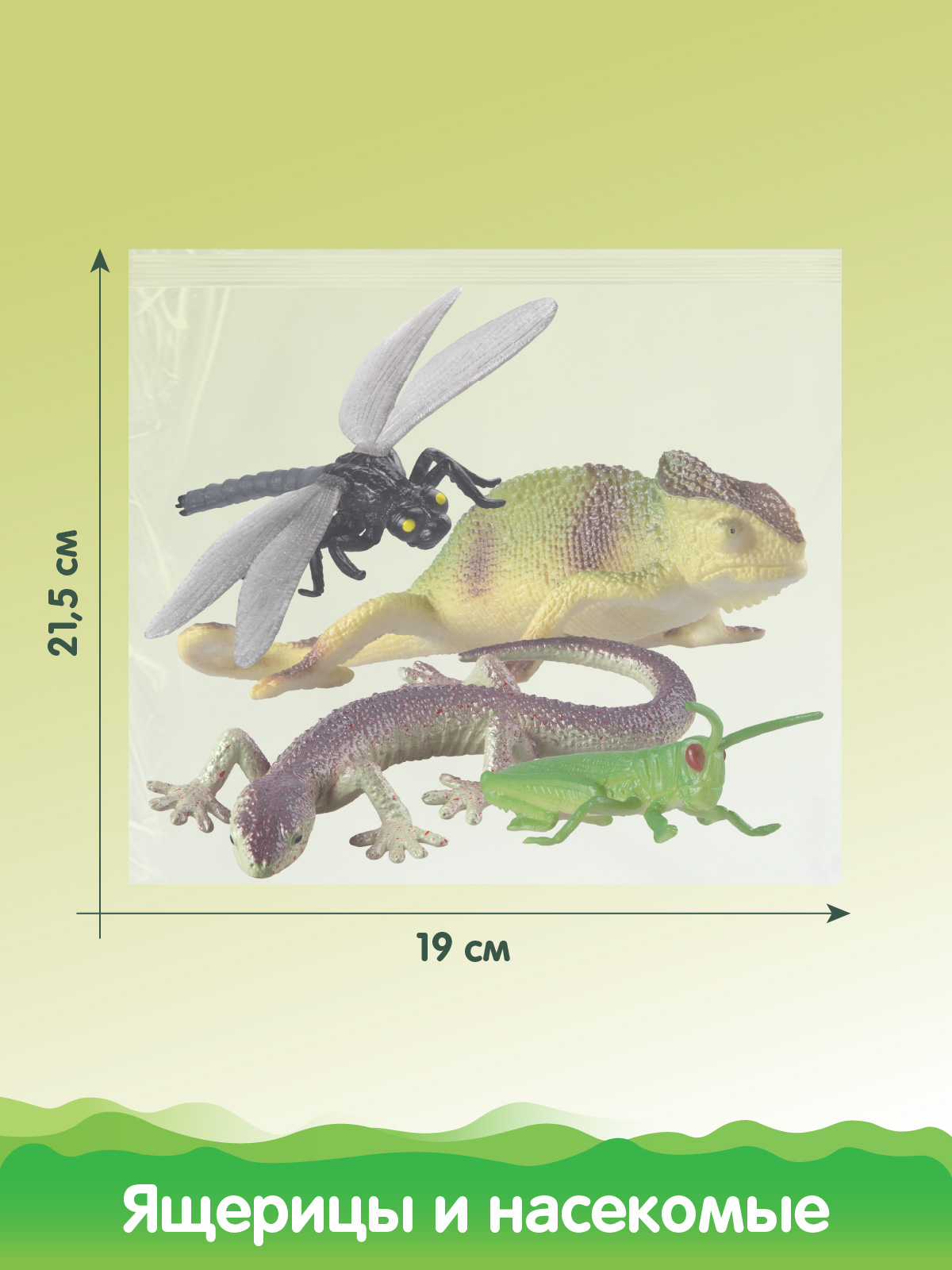 Игровой набор DARWIN Ящерицы и насекомые 4шт - фото 3