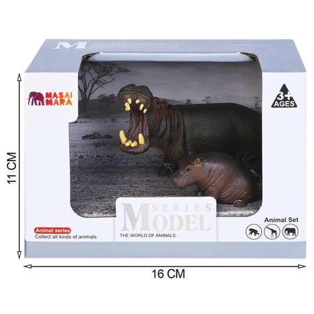 Игровой набор Masai Mara Семья бегемотов