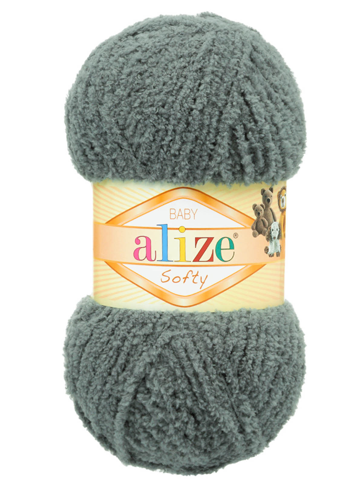 Пряжа плюшевая для игрушек и пледов Alize 50г 115м 5шт - фото 3