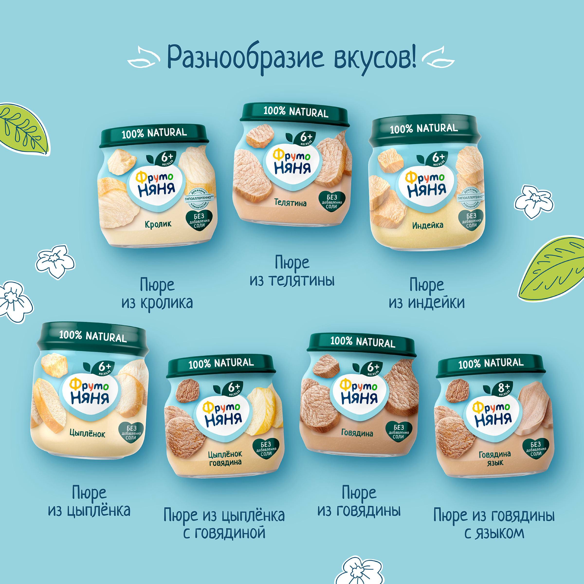 Пюре ФрутоНяня Телятина с 6 мес 80 г - фото 7