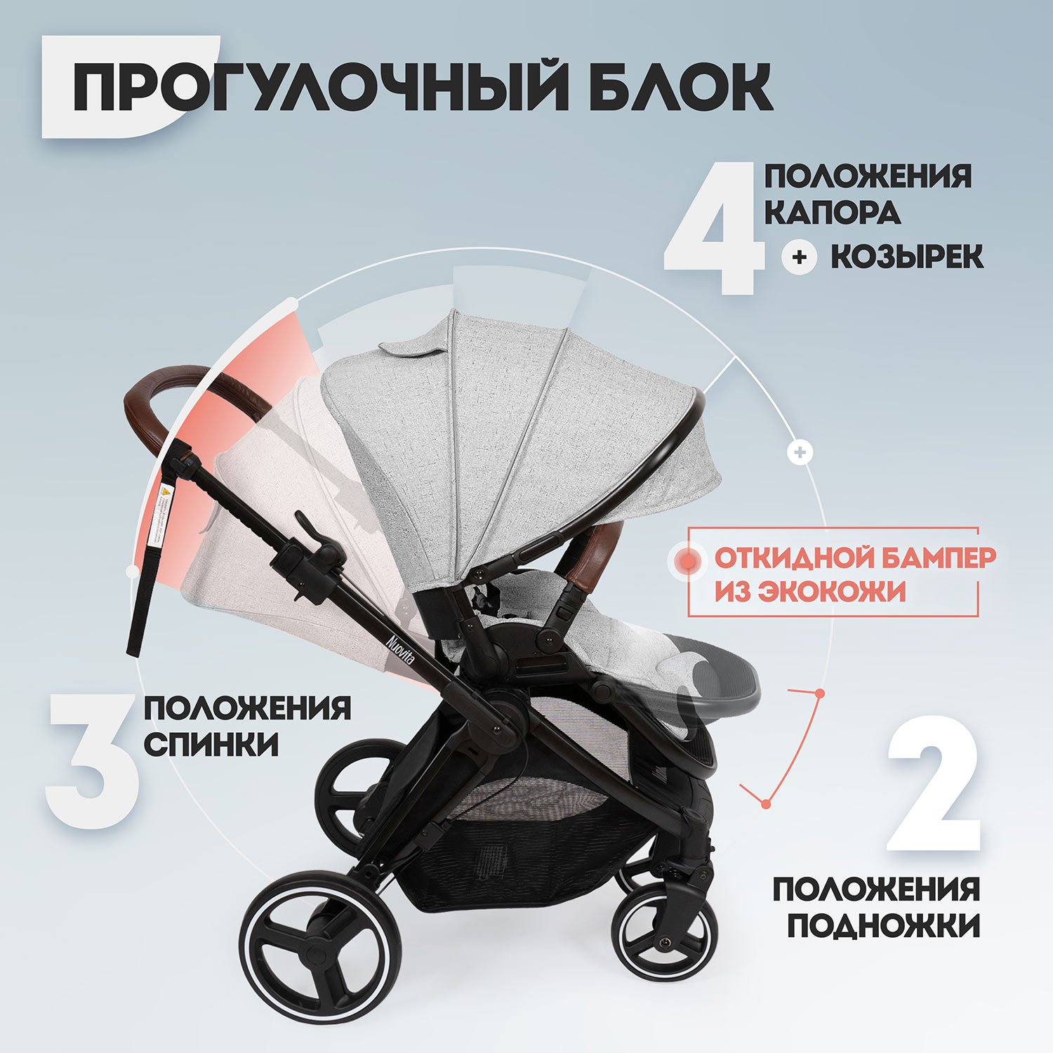 Коляска 2в1 Nuovita - фото 4