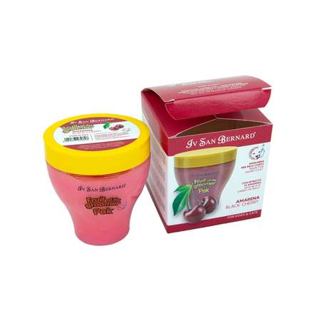 Маска для кошек и собак Iv San Bernard Fruit of the Groomer Black Cherry восстанавливающая для короткой шерсти с протеинами шелка 250мл