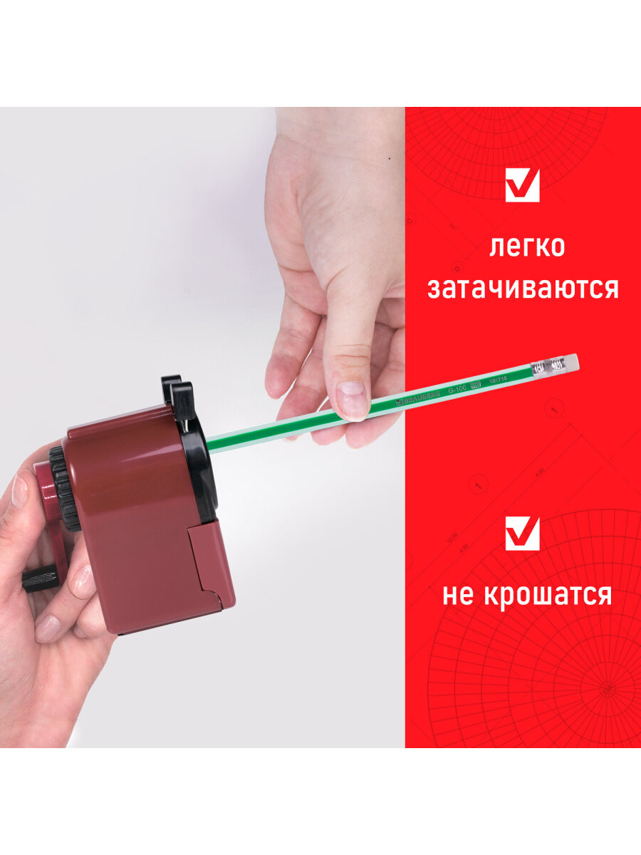 Карандаши чернографитные Brauberg 12 шт. - фото 3