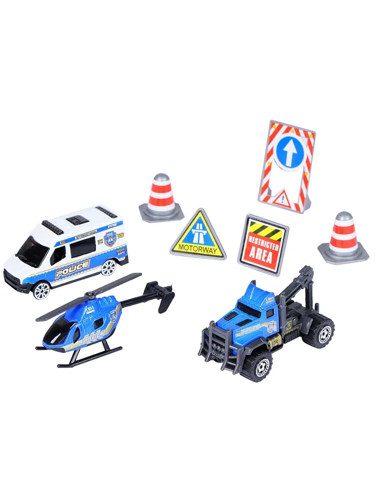 Игровой набор AUTODRIVE Машинки металлические 3шт 1:64 JB0403988 - фото 5