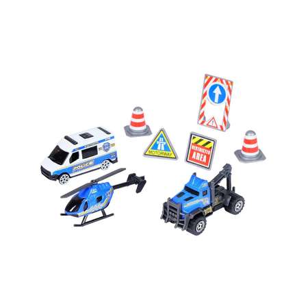 Игровой набор AUTODRIVE Машинки металлические 3шт 1:64
