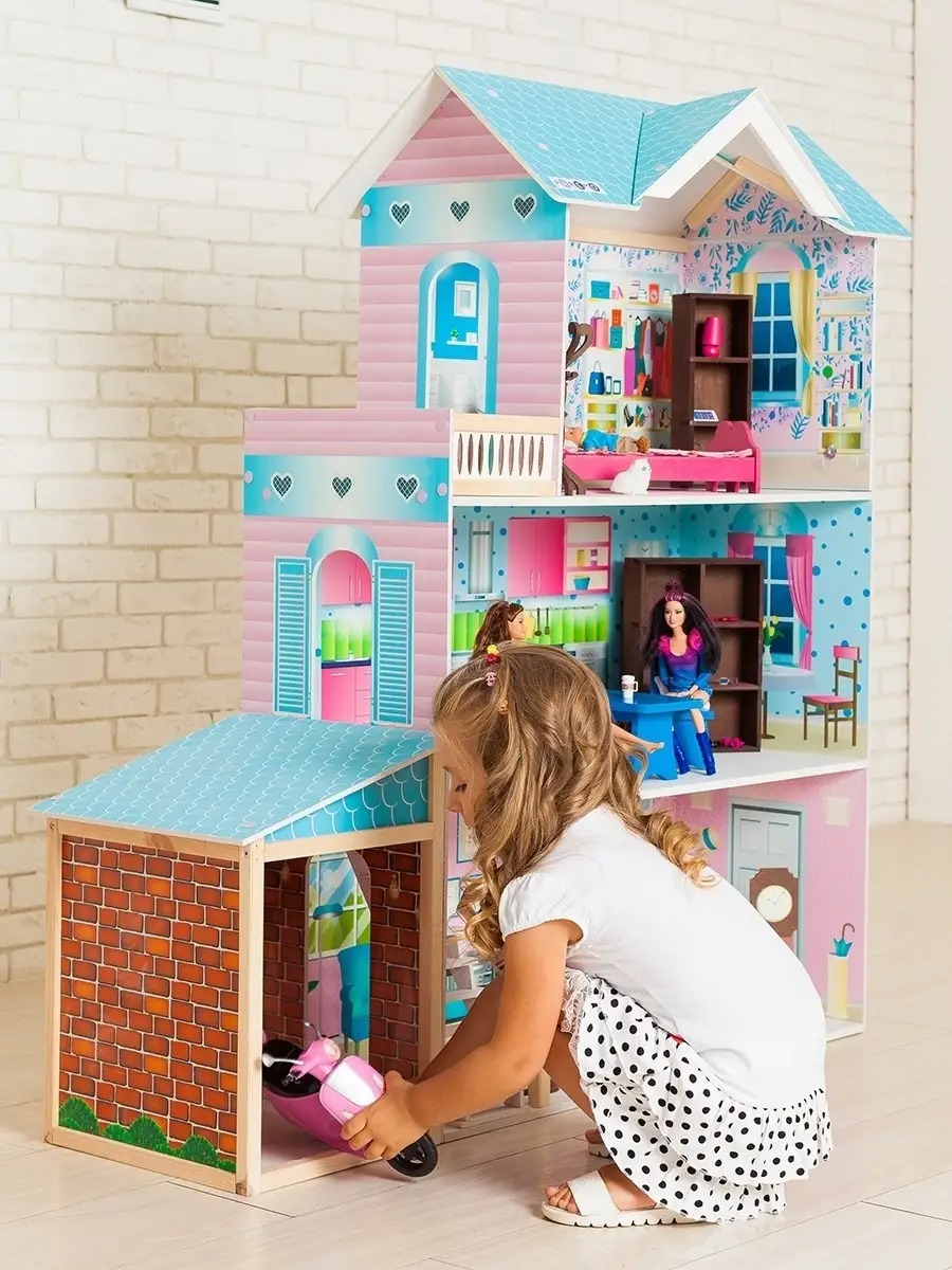 Домик для кукол PAREMO 118 см с мебелью PD318-12 - фото 7