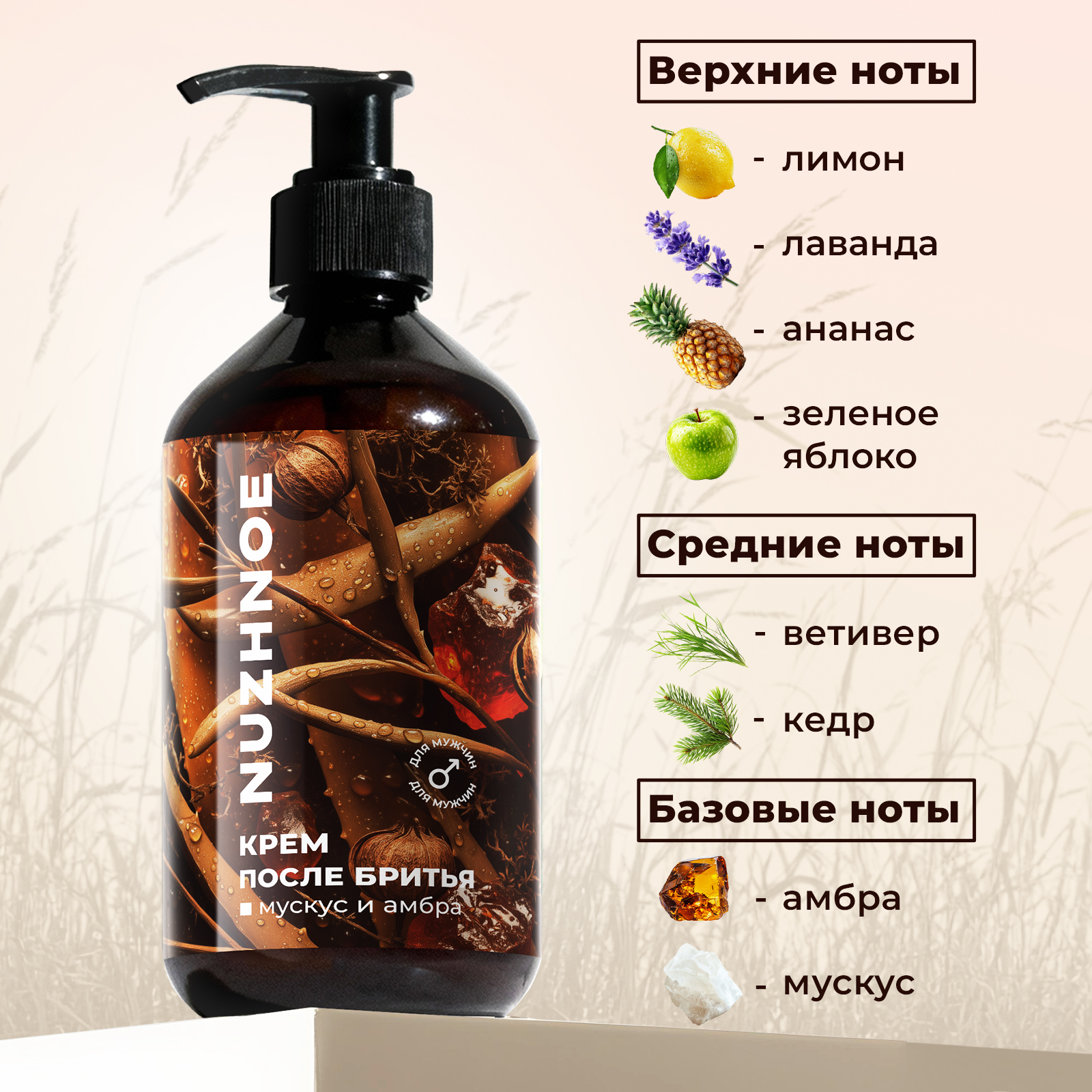 Крем после бритья NUZHNOE против раздражения 200 мл - фото 4