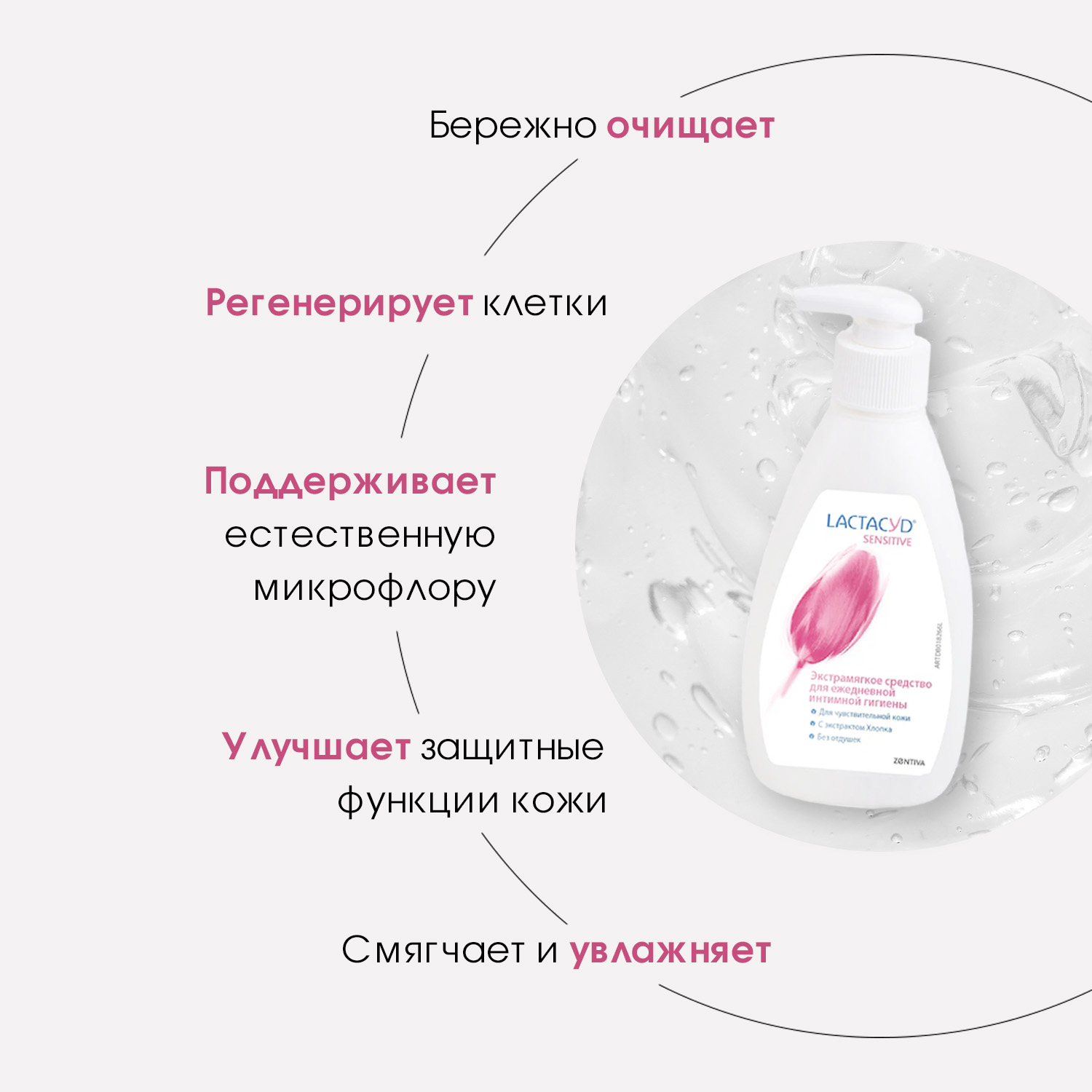 Гель для интимной гигиены Lactacyd для чувствительной кожи - фото 3
