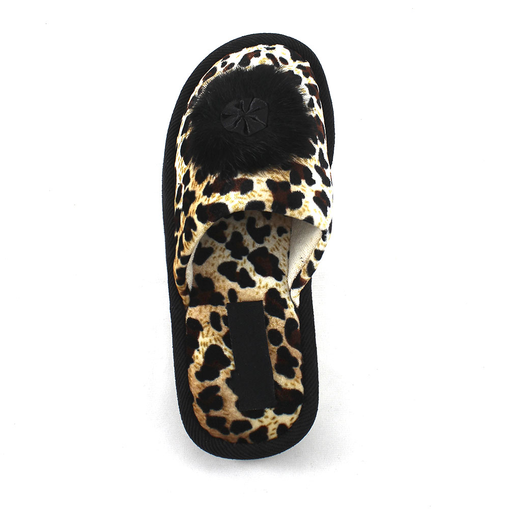 Тапочки Europen 75225-СВ EUROPEN Тапочки домашние,черный лео - фото 3