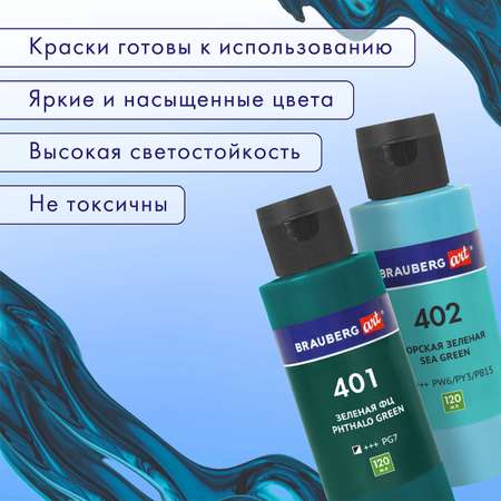 Краски акриловые Brauberg 4 цв.