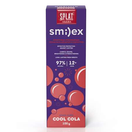 Зубная паста Splat Smilex Cool Cola 100г с 12лет