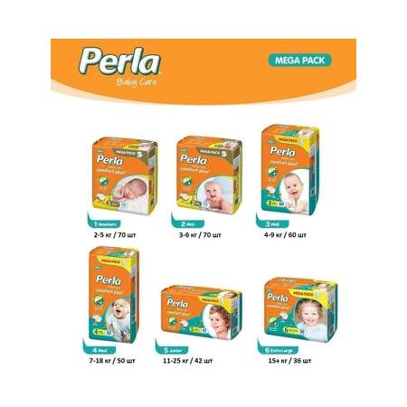 Подгузники Perla 6 36 шт.