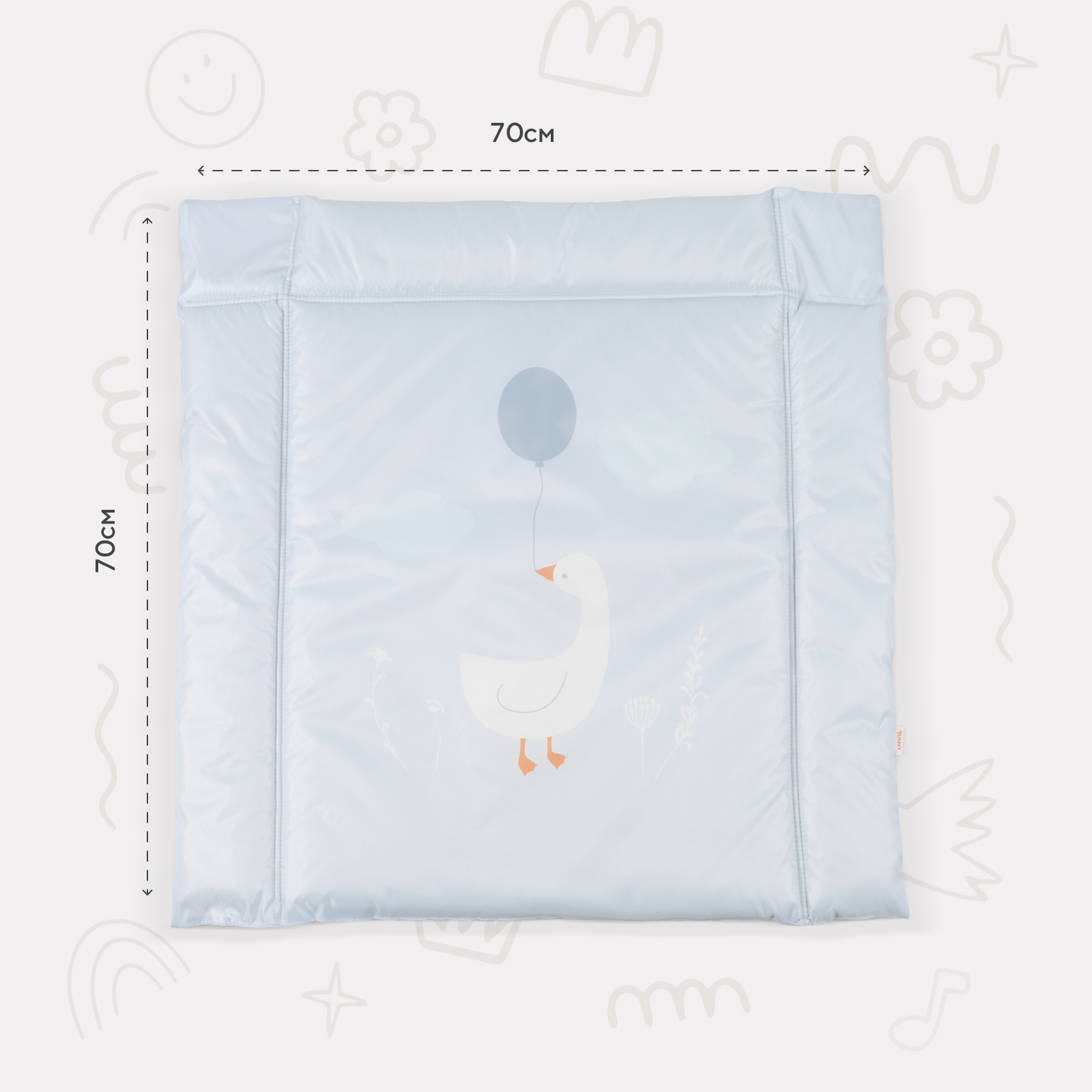 Матрас для пеленания Rant Baloon Goose oxford с сумкой - фото 4