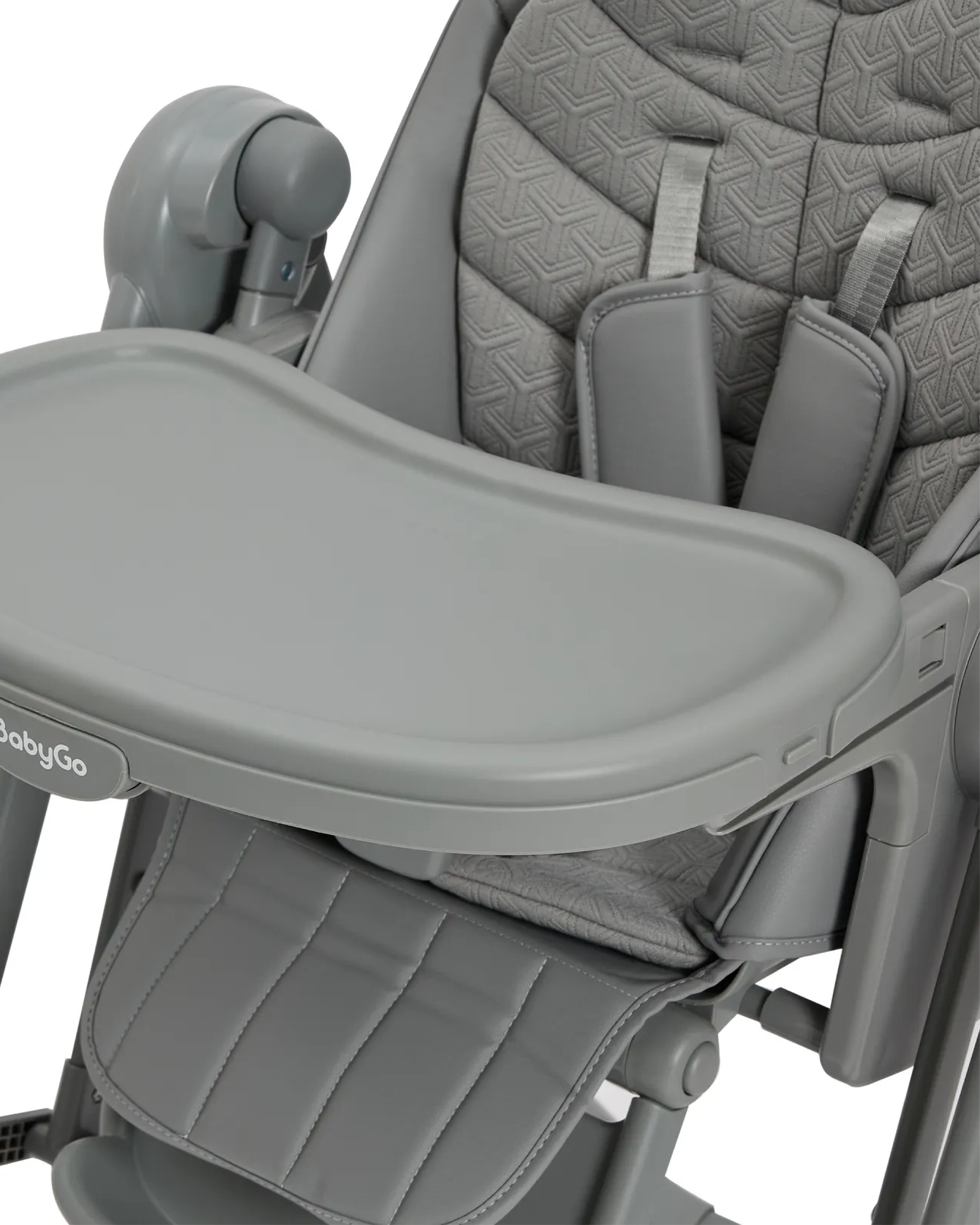 Стульчик для кормления BabyGo Huggi grey серый - фото 8