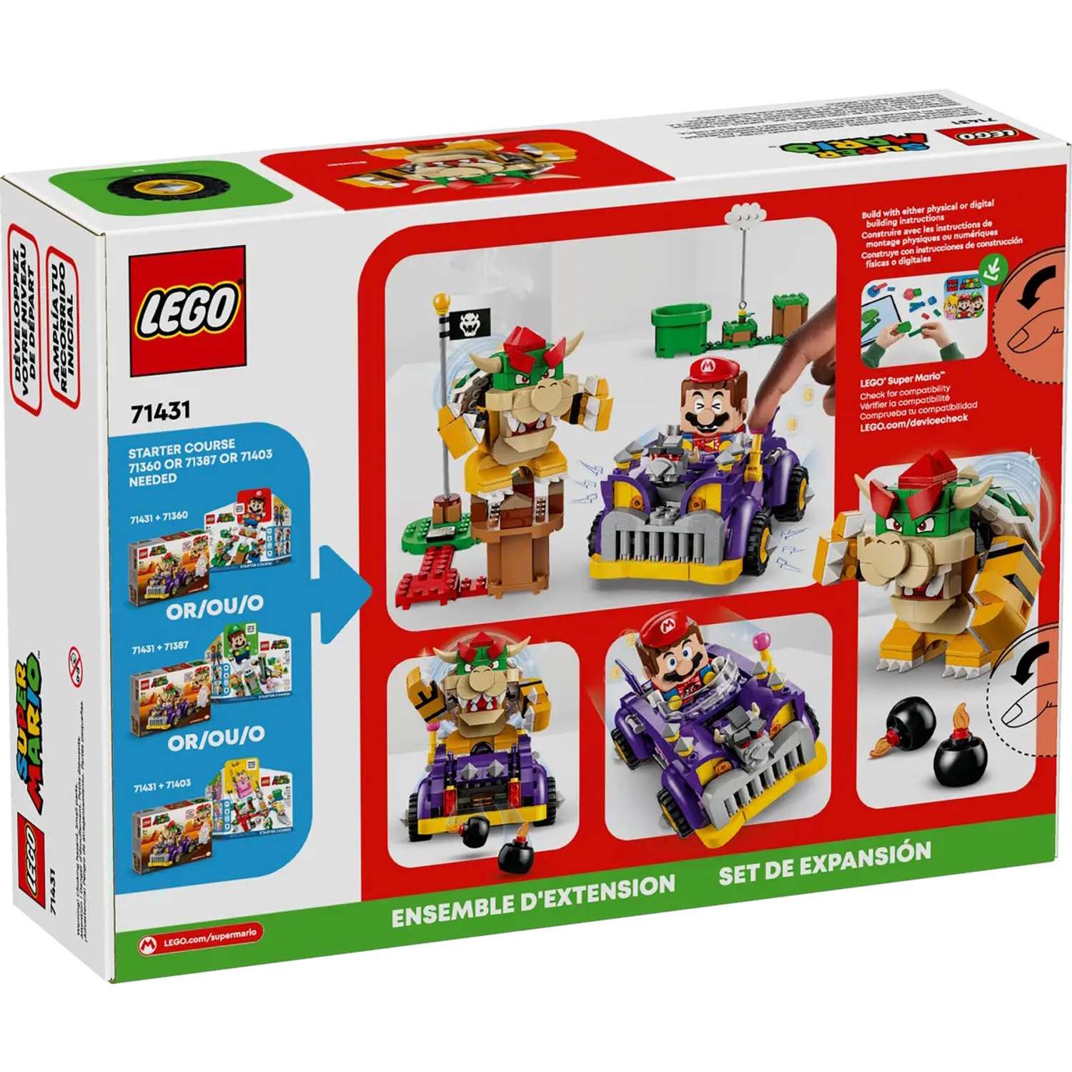 Конструктор LEGO Super Mario Bowsers Muscle Car 458 дет. - фото 5