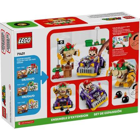 Конструктор LEGO Super Mario Bowsers Muscle Car блочный