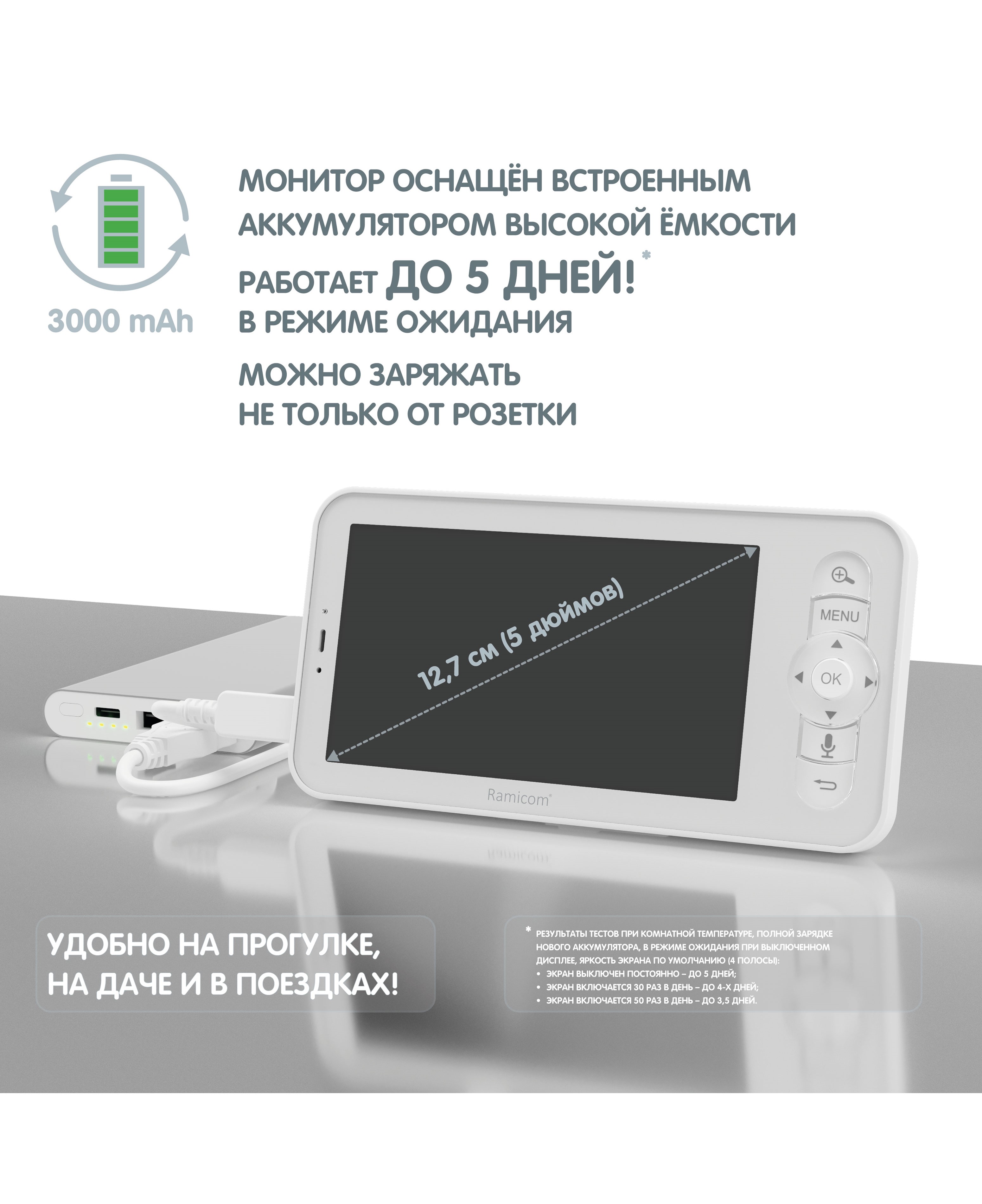 Видеоняня Ramicom VRC400X2 - фото 2