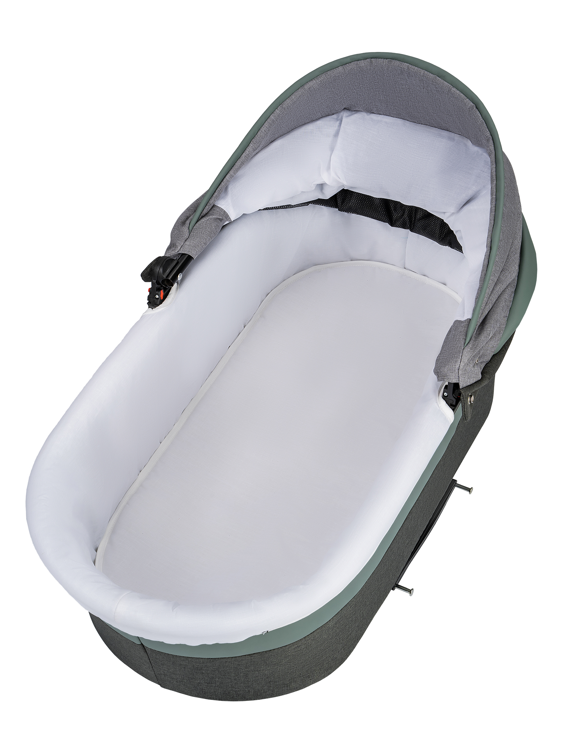 Коляска 2в1 alis Alvaro 10 серый-шалфей кожа - фото 10