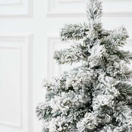 Заснеженная BINOSHE настольная мини елка Petit Blanche заснеженная 60 см