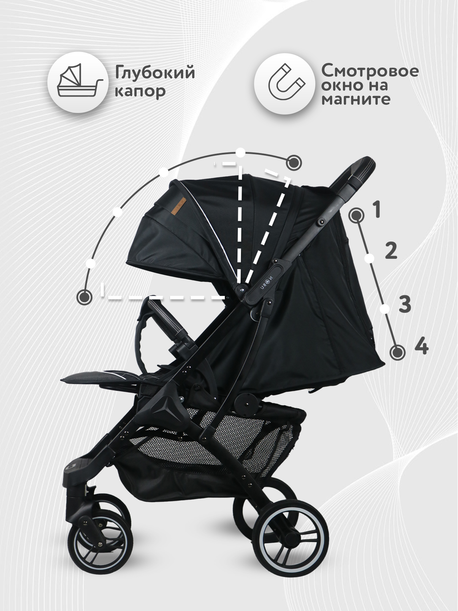 Коляска прогулочная Nobumi - фото 4