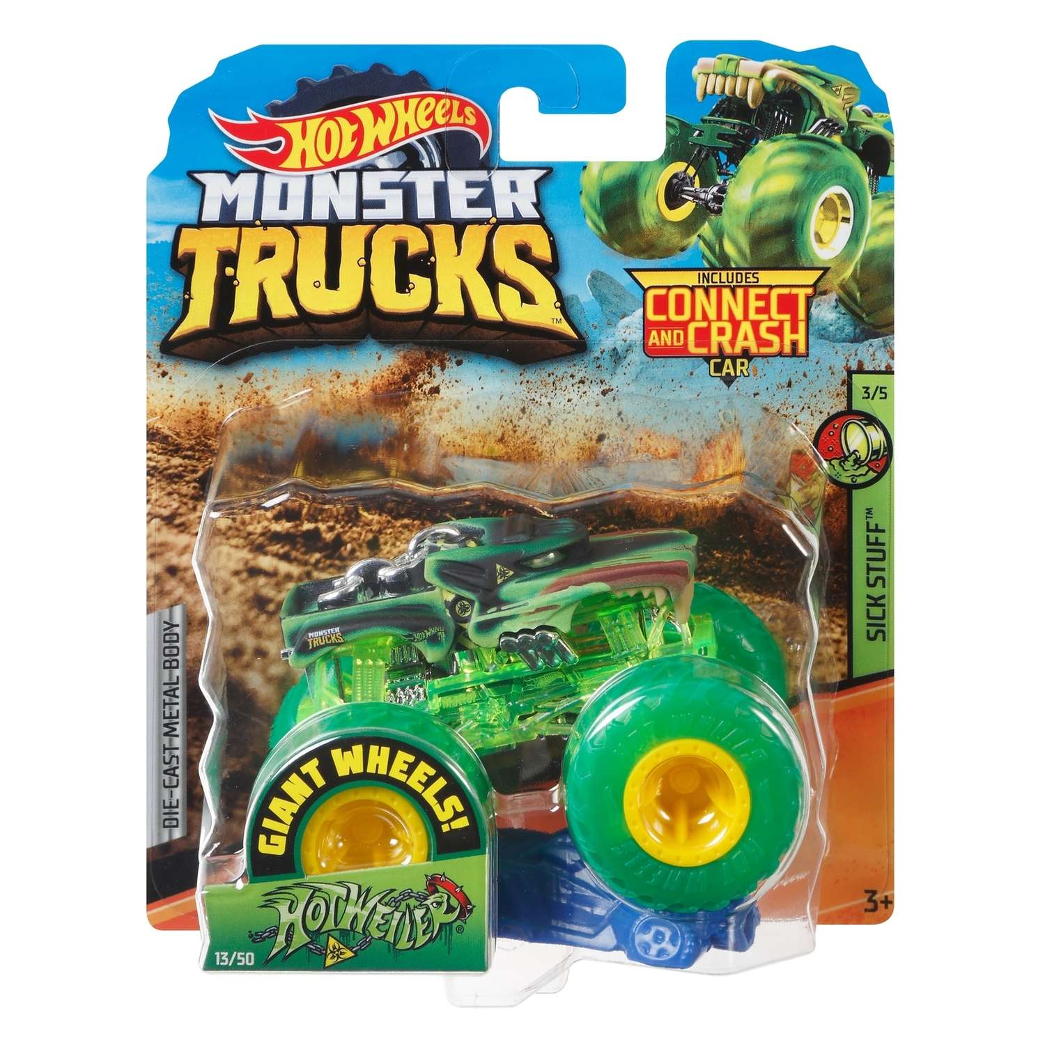 Автомобиль Hot Wheels Monster Trucks 1:64 в ассортименте FYJ44 - фото 9
