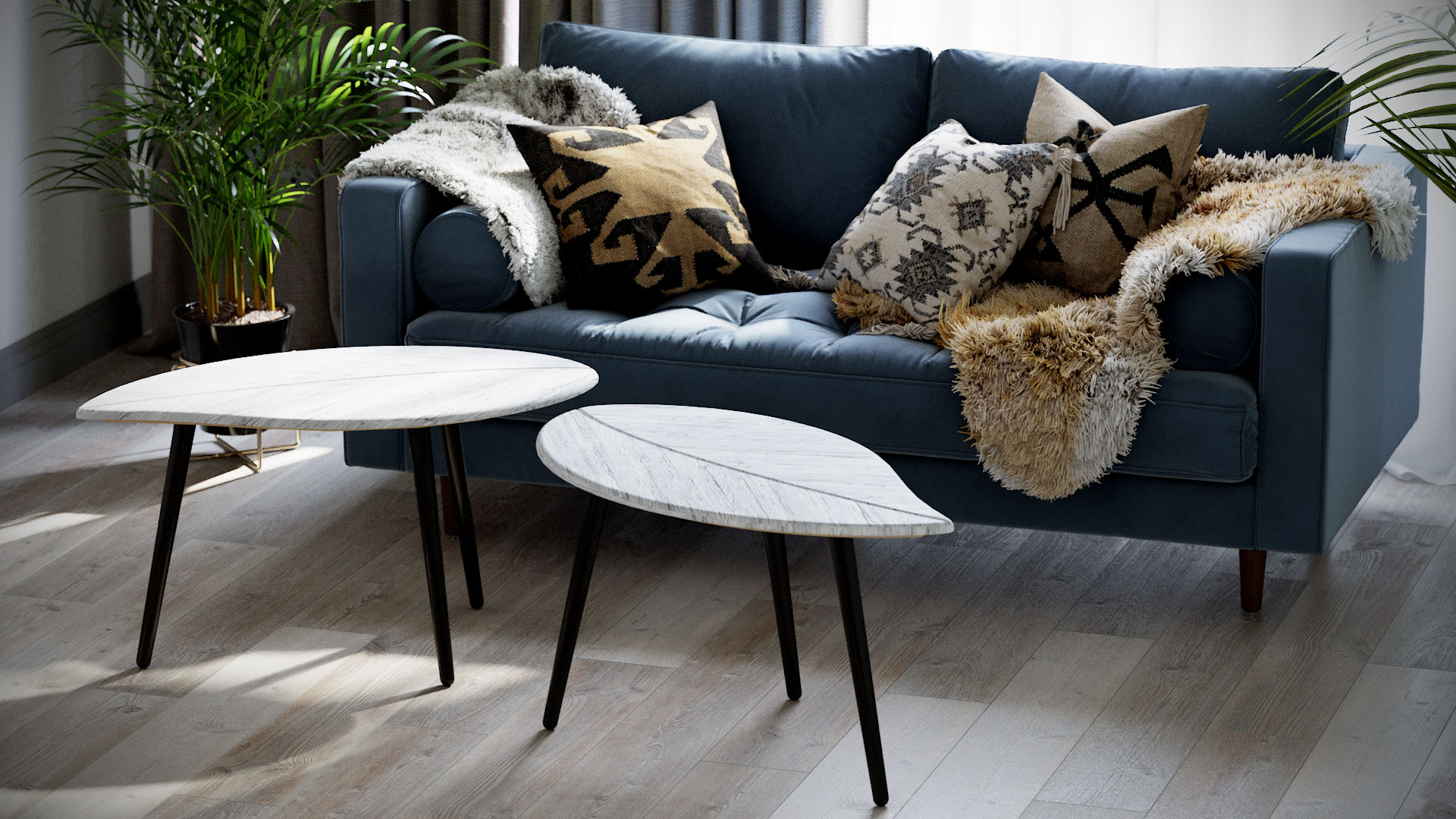 Стол журнальный КАЛИФОРНИЯ МЕБЕЛЬ Берли (12 мм) дуб грей - фото 3