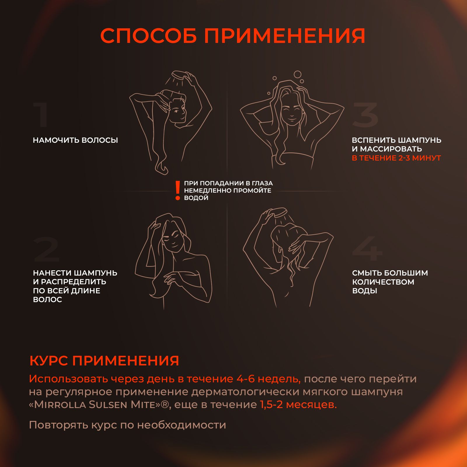 Шампунь Mirrolla Sulsen 250 мл - фото 5