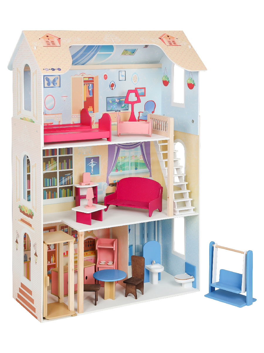 Домик для кукол PAREMO 120 см с мебелью PD315-03 - фото 23