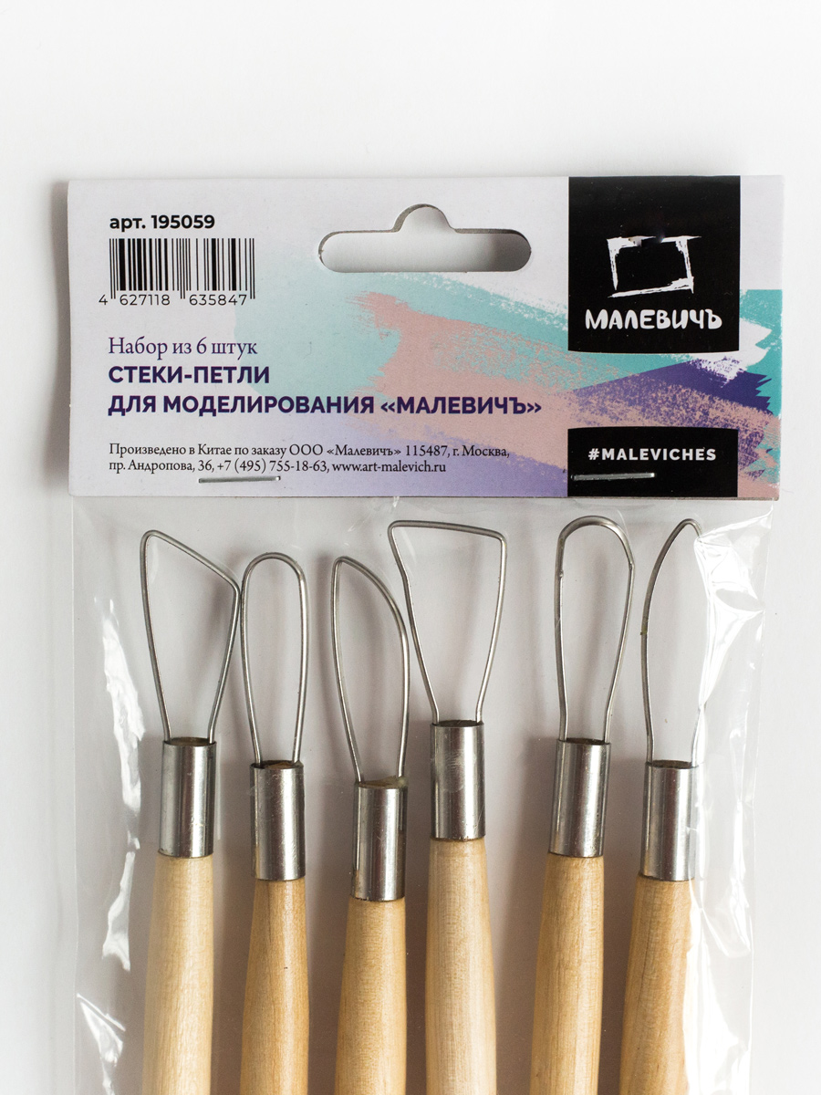 Стек для лепки Малевичъ 6 шт. - фото 6