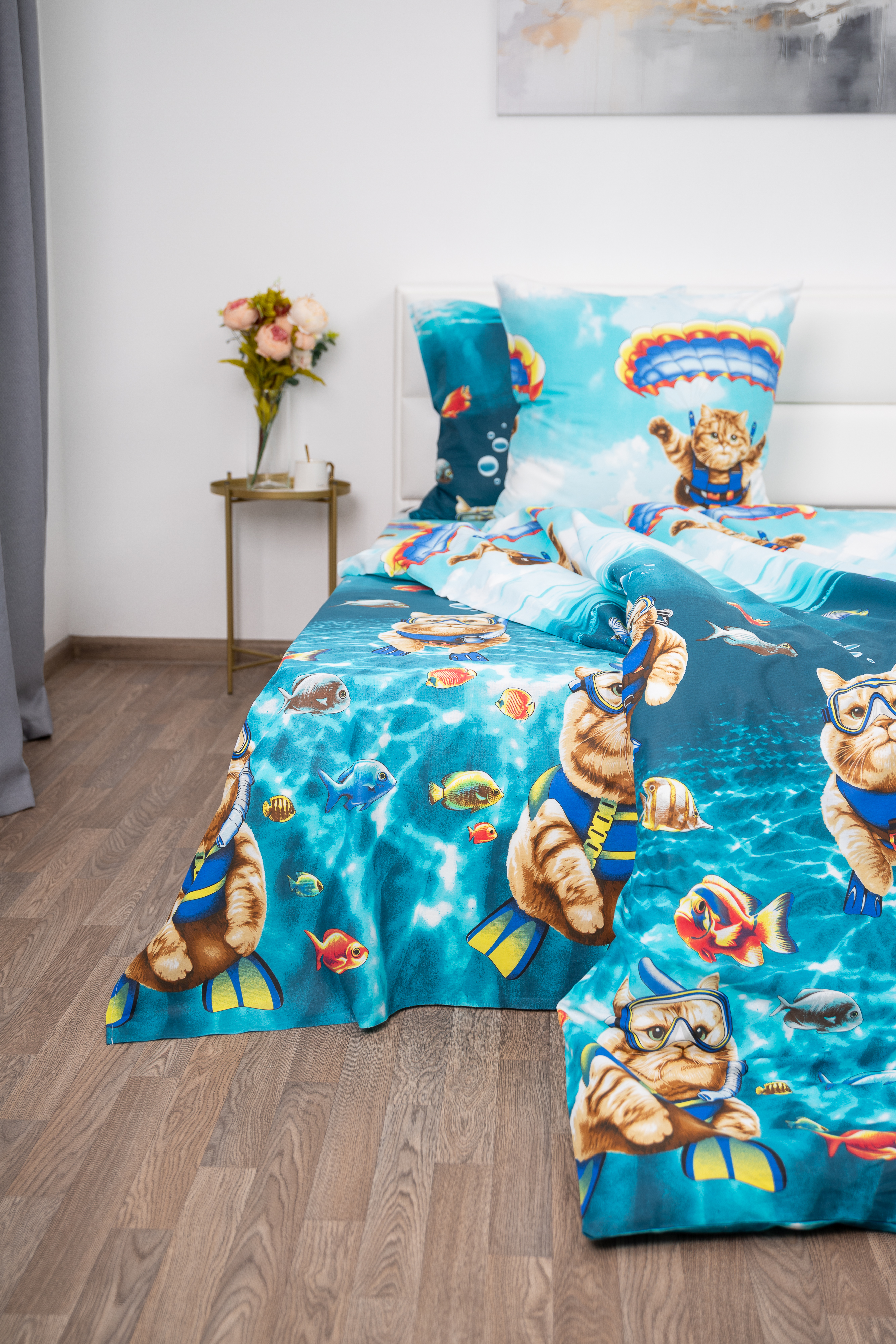 Комплект постельного белья MILANIKA Экстремалы полутораспальный 3 предм. - фото 3