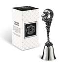 Колокольчик Кольчугинский мельхиор Зодиак-Лев никелированный с чернением