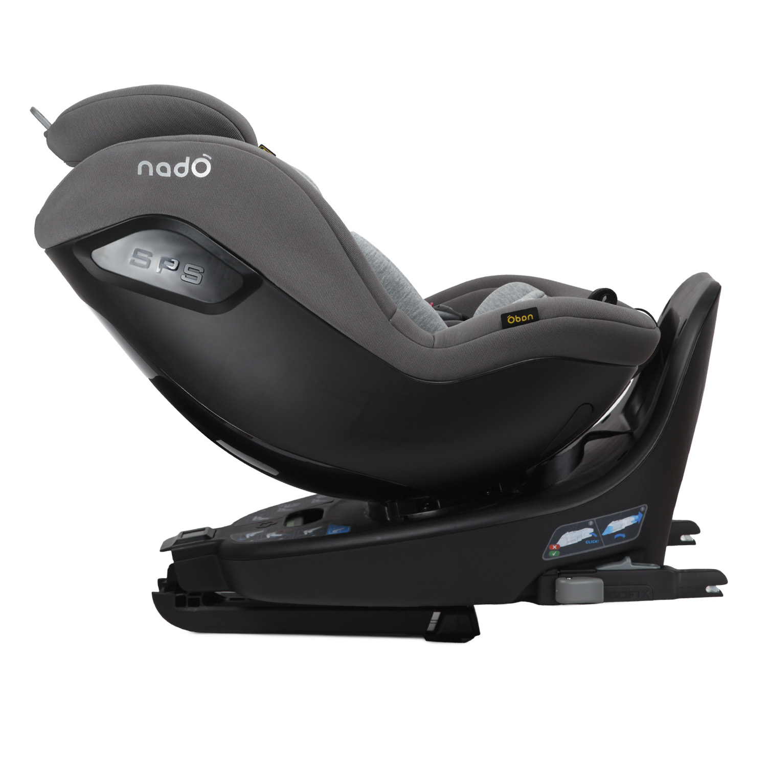 Автокресло nado Coconut ash Isofix 0+/1 (0-18 кг) - фото 17