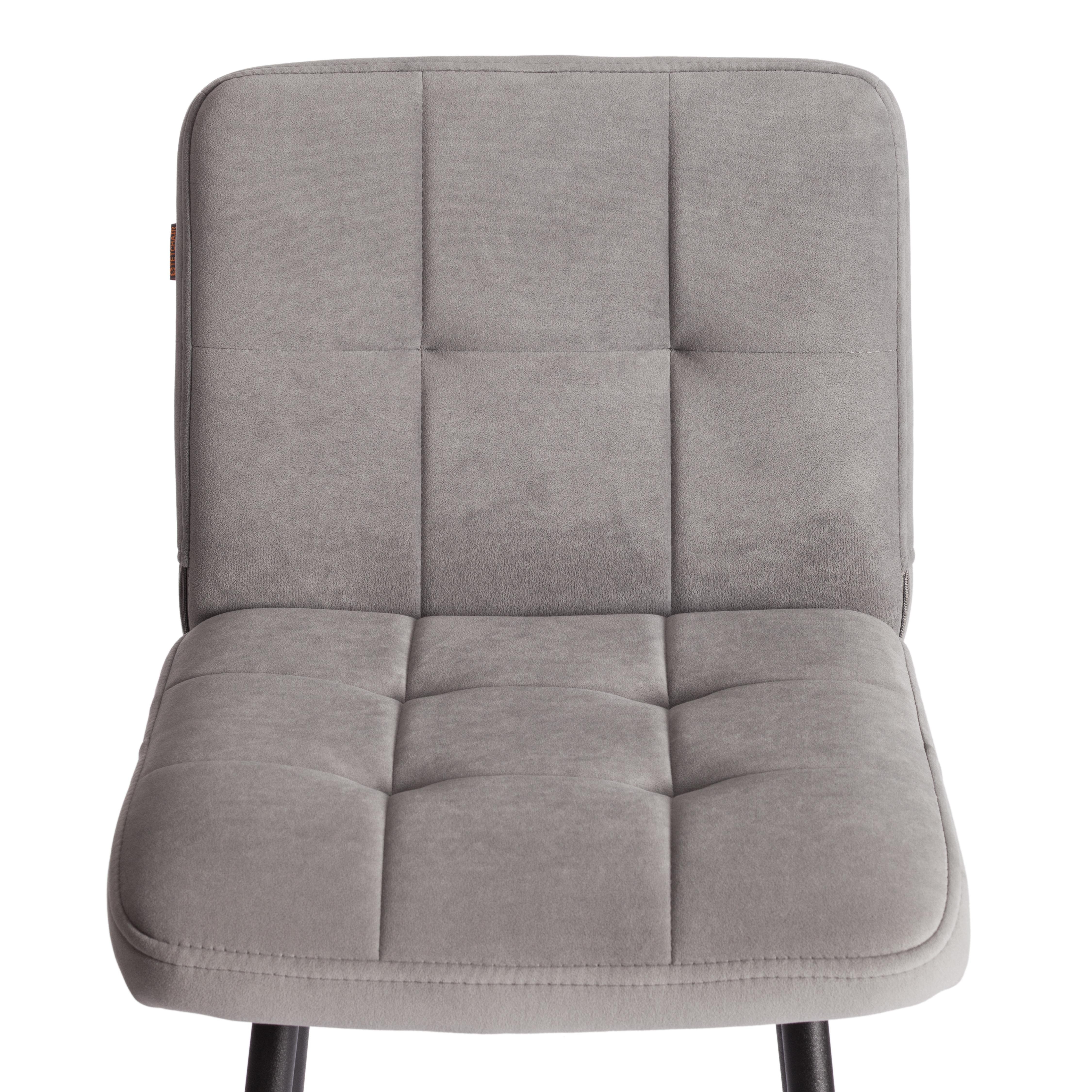 Стул TETCHAIR Medeo велюр серый - фото 7