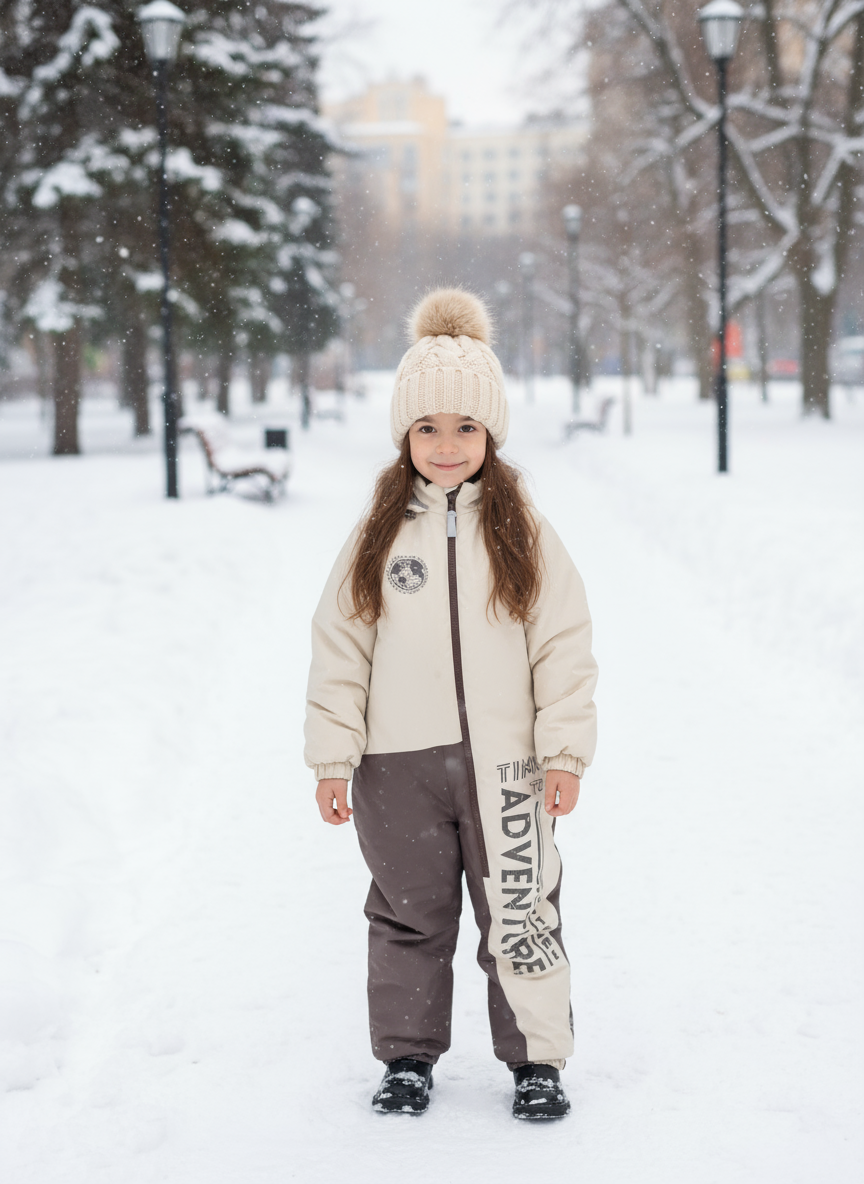 Комбинезон Arctic kids 30-038 капучино - фото 3