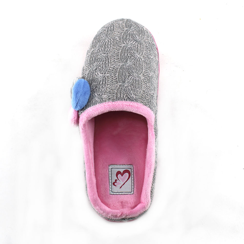 Тапочки Europen FW-170453-СВ EUROPEN Тапочки домашние,серо-розовый - фото 3