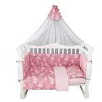 Комплект постельного белья Amarobaby Нежный Танец 7предметов Розовый