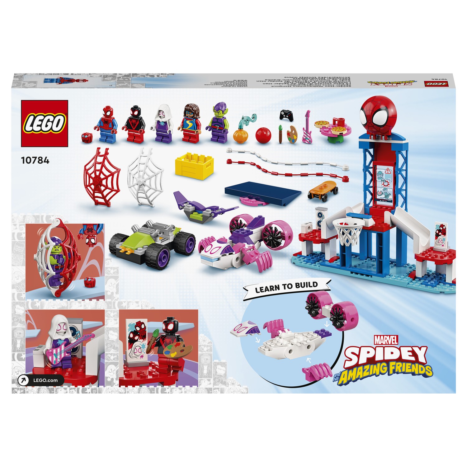 Конструктор LEGO Spidey Вечеринка в штабе блочный - фото 3