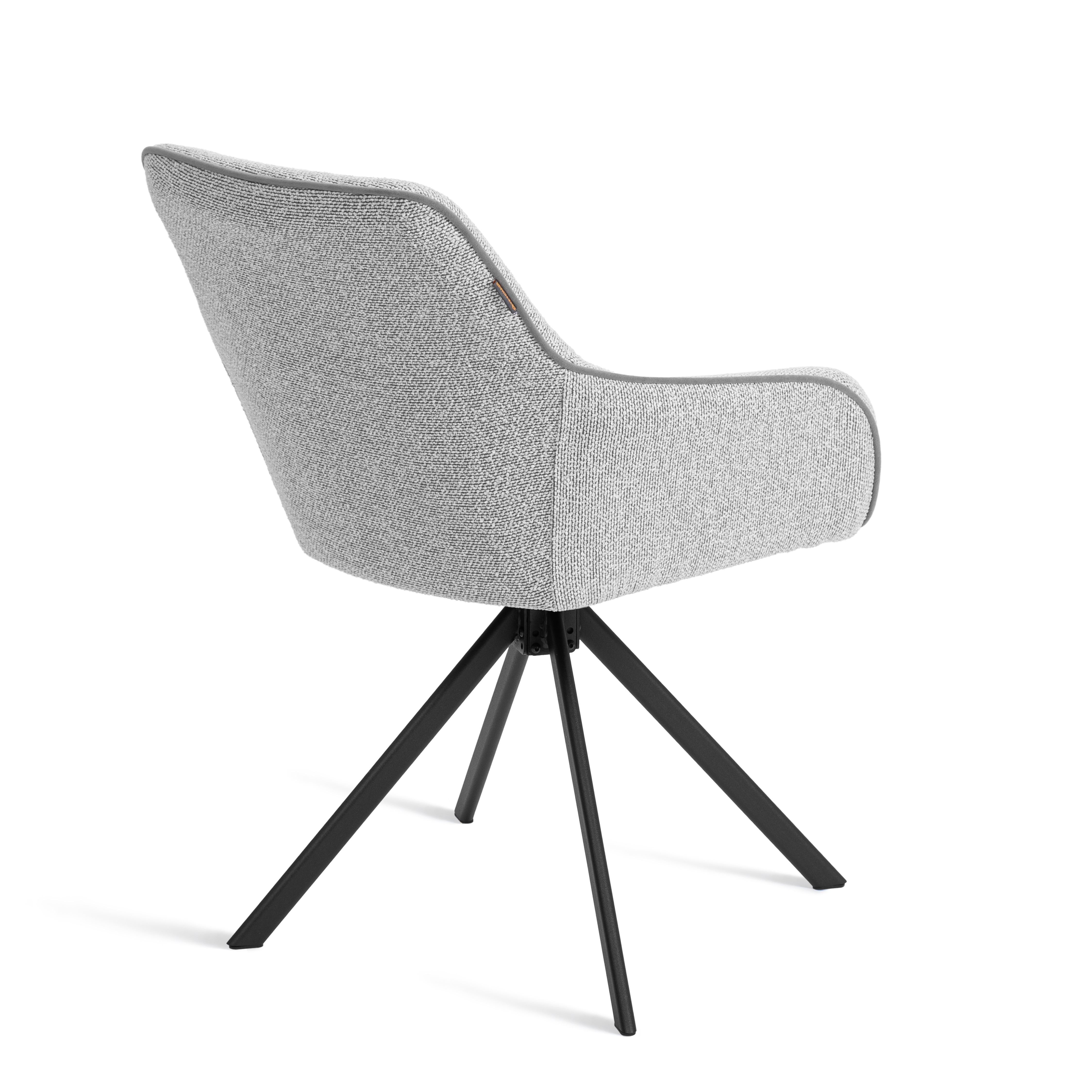 Стул TETCHAIR Дублин опора 360 букле серый - фото 4