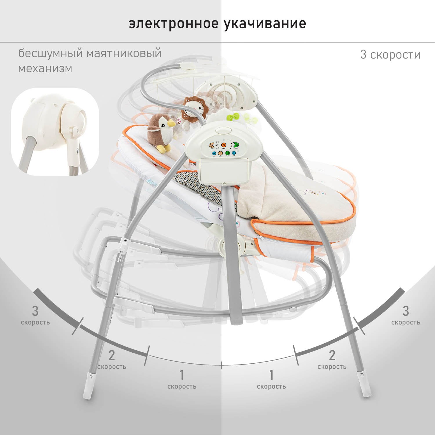Качели Nuovita Migliore оранжевый - фото 2