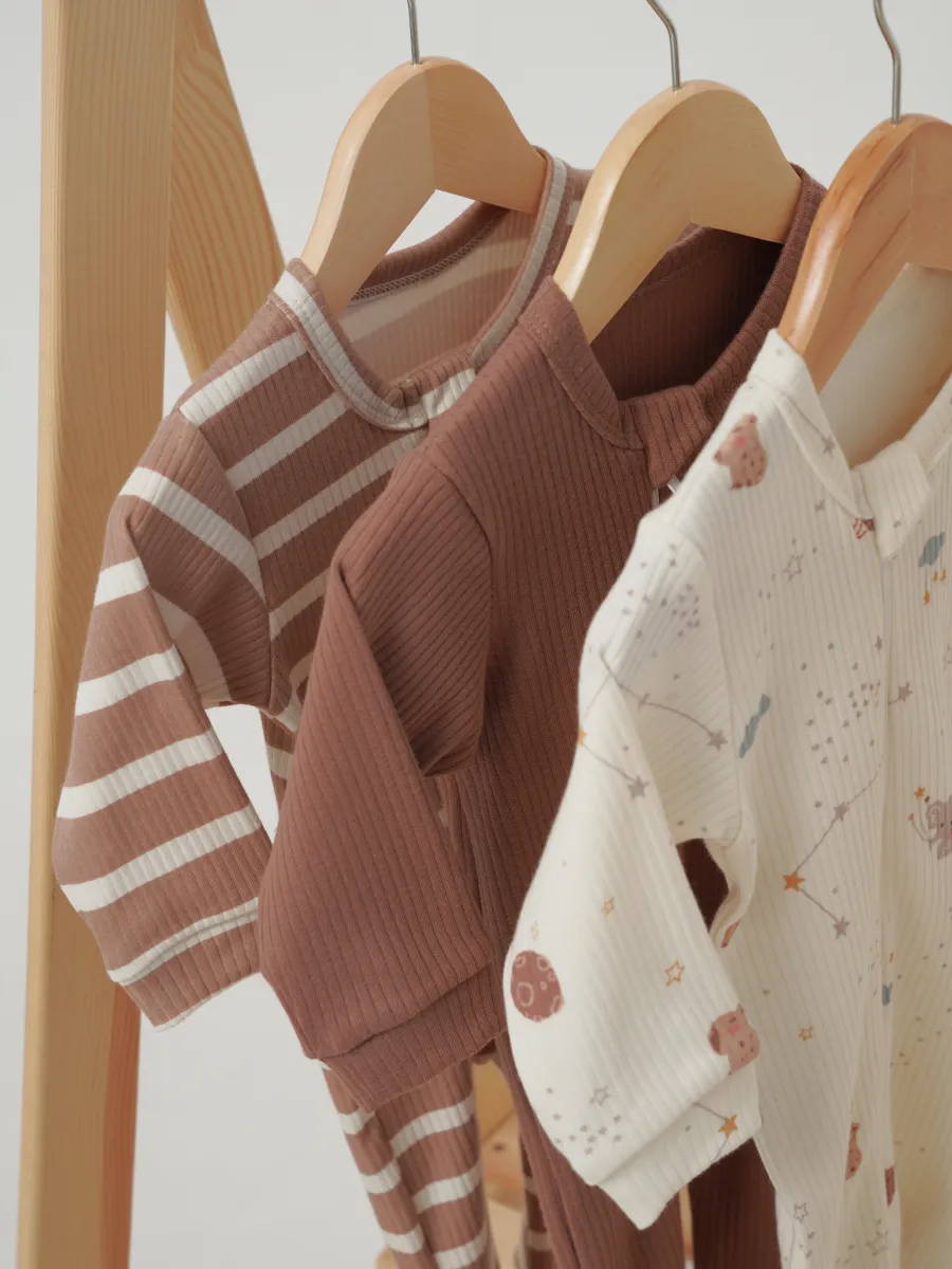 Комбинезон 3 шт Супер Пупс нбр/3пр/кмбнмол/таупкапибары - фото 15