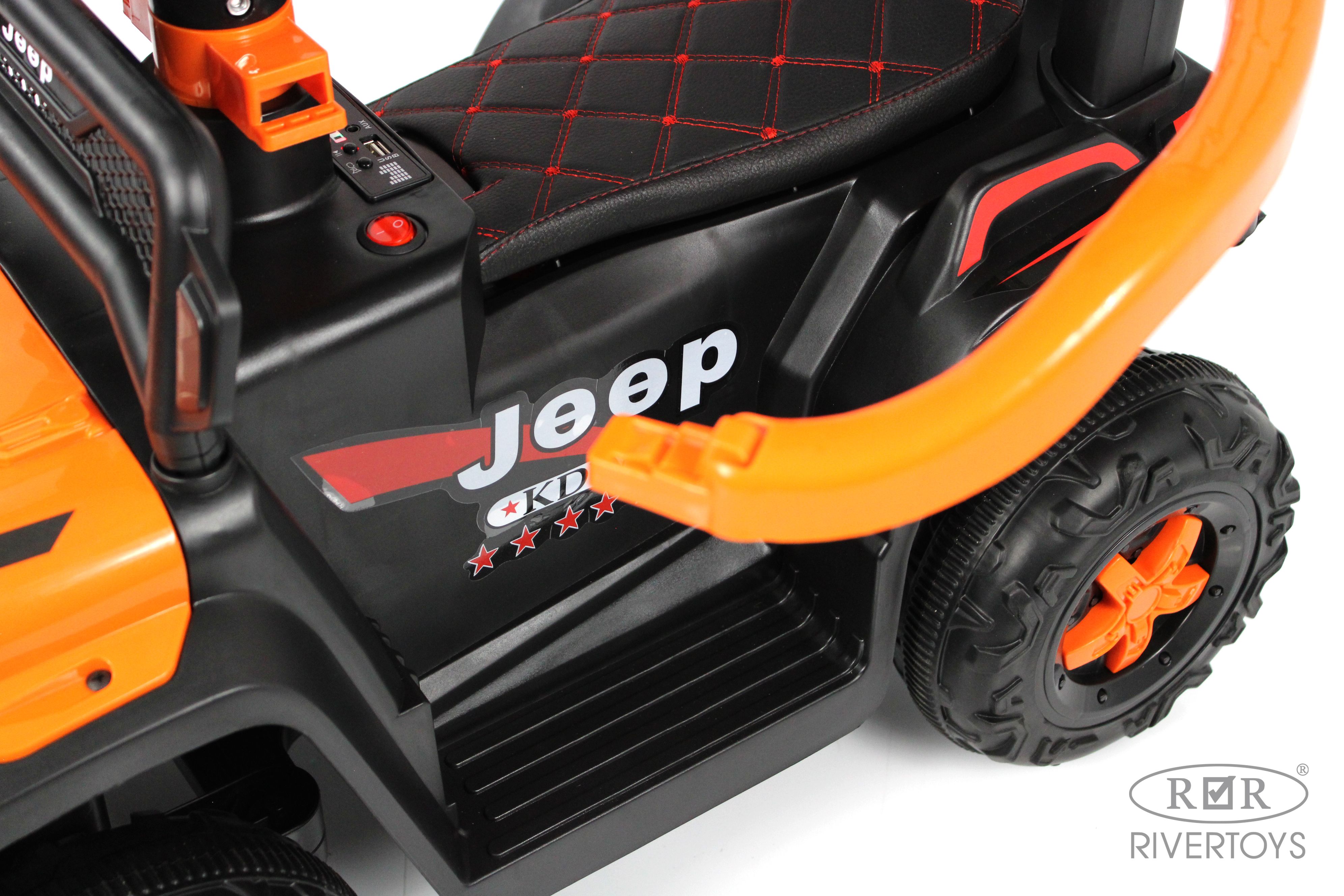 Электромобиль RIVERTOYS G003GG-ORANGE С пультом ДУ - фото 11